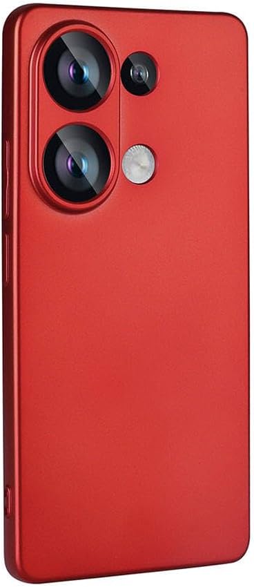 Coverzone Premier Xiaomi Redmi Note 13 4G ile Uyumlu Kılıf Silikon Soft ve Pürüzsüz Yüzey Kırmızı