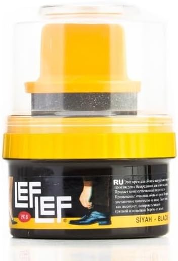 Nuri LefLef Pratik Cilalı Krem Ayakkabı Bakım Boyası 50 ml (Siyah)