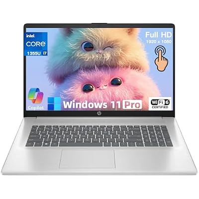 HP 2025 Touchscreen Laptop Computer - Intel 13th Generation Core i7-1355U10-core, Intel Iris Xe Graphics, 15.6inch 1920 x 1080 Full HD, 300 nits, Wi-Fi 6, Bluetooth, Win 11 Pro16GB RAM | 1TB SSD