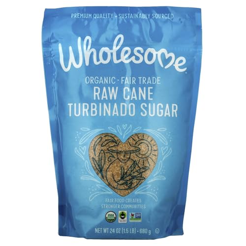 Wholesome Organic Raw Cane Turbinado 24oz, 1-Pack