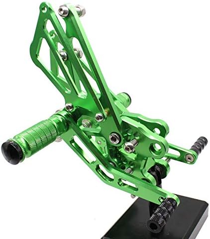 Krace Motorcycle Rearsets Foot Pegs Rear Set Footrests Brake Shift Pedals Fully Adjustable Foot Boards Fit For Kawasaki ZX14R / ABS 2012 2013 2014 2015 2016