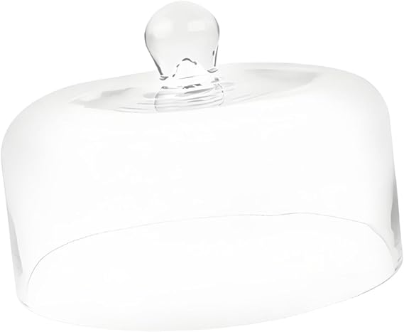 Clear Acrylic Cake Dome Cover, 9.25 x 5.47 in Round Cake Stand Lid for Serving Platters, Dessert Display and Party Decor