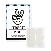 PEACE OUT Pore Strips for Nose and Face, Oil Absorbing Hydrocolloid Blackhead Remover, Pore Minimizing Strips with Retinol, Multi-Use Face Strips for Clogged Pores, 8 Count