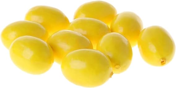 20Pcs Yellow Simulation Artificial Lemon Fake Fruit Disply Home Party Decor Artificial Fruit Trees for Home Decor Artificial Fruit Artificial Plants
