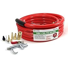 DYNAMIC POWER 3/8 x 25 FT PVC Air Hose + 10 Pieces Air Compressor Accessories Kit