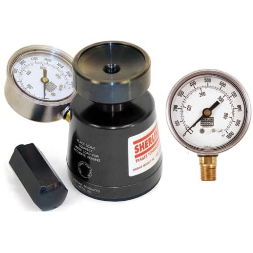 Sherline Hydraulic Tongue Weight Scale Combo 2 Gauges 2000 Lb. Installed 5780 0-1000 Lb. Spare