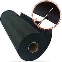 Cut Away Stabilizer Embroidery 18" X150' 2 Rolls 3 oz Black Backing Paper for DIY Embroidery and Machine Embroidery