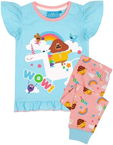 Hey Duggee CBeebies Pajamas Girls T Shirt With Long Or Short Bottoms PJS