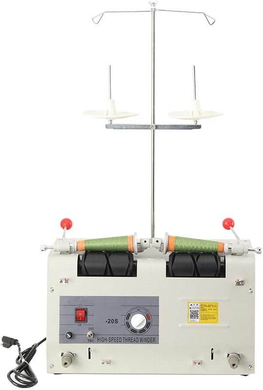 Cozyel Automatic Bobbin Winder Electrical Thread Winder Bobbin Winder Electric Bobbin Winder with Timer for Garment Factory, Adjustable Winding Amount- Working Separately/Working simultaneously