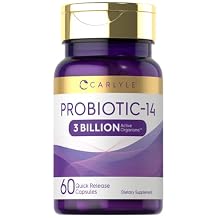 Carlyle Probiotic for Women & Men | 3 Billion CFU | 60 Capsules | 14 Strains | Non-GMO & Gluten Free