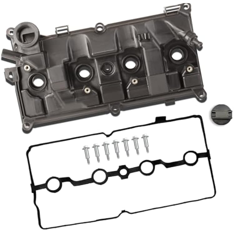 Upgrade Valve Cover Compatible with Nissan Juke 1.6L L4 2011 2012 2013 2014 2015 2016 2017 Gas Replace 13264-1KC1A
