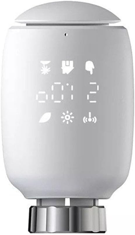 1/2/3/4 PCS for Zigbee Smart Radiator Thermostat, Smart Radiator Valve Compatible with for Alexa, Google Home, M30 x 1.5 mm For Energy-Saving(1 PACK)