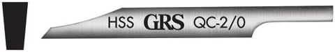 GRS Tools 022-440 Flat QC Graver High Speed Steel USA size # 40, European # 12
