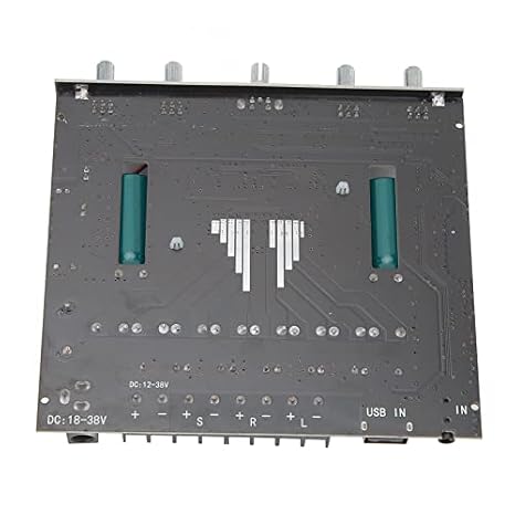 S350H 220Wx2 350W 2.1 Channel Bluetooth Power Amplifier Board, DC 18V38V Bluetooth Speaker with Treble and Bass Control, Audio Amplifier Module for Store, Home, Theater