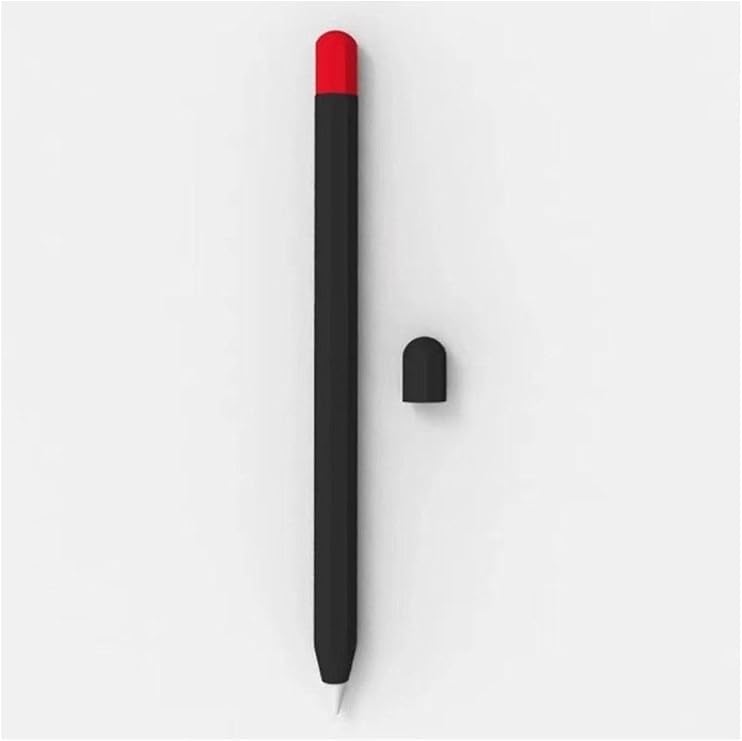Protective Anti-Slip Silicone Case for Nanospace Apple Pencil Pro Double Color (the product is not a pen) (black)