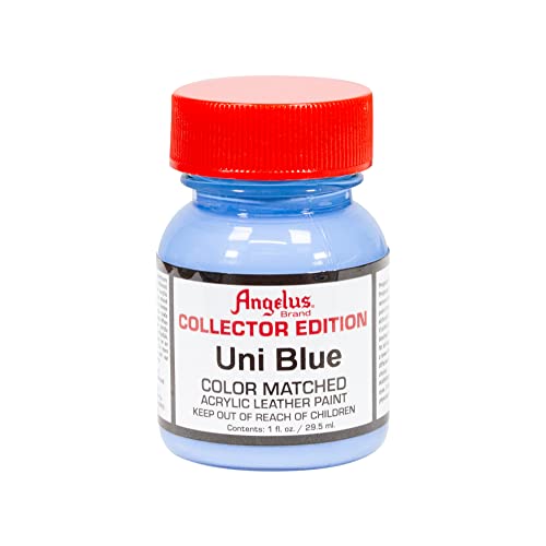 Angelus Leather Paint, Collector Edition, Uni Blue, 1oz jar 727-01-347