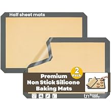 Silicone Baking Mat - 3 Pack Reusable Silicone Baking Sheet Liner for Oven - Half Sheet Nonstick Mat 16.5"x11.6" for Bread, Dough, Macaron, Cookie Cooking Liners for Kitchen Counter Bakery Supplies
