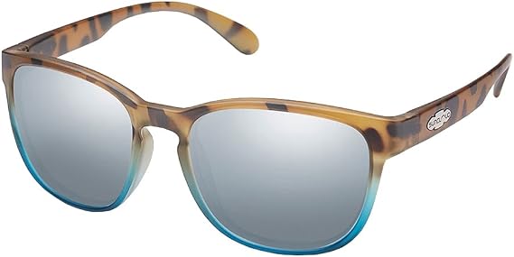 Suncloud Optics Loveseat Polarized Sunglasses (MT Tort Blue Fade, Silver Mirror)