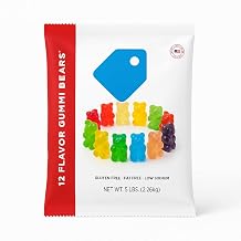 Worlds Best 12 Flavor Gummi Bears | 5lbs of Candy | 12 Unique Flavors, Gluten Free, Fat Free, Soft and Chewy Gummy | Cherry, Blue Raspberry, Mango and More | Great Snack for Travel and Kids 634418502001