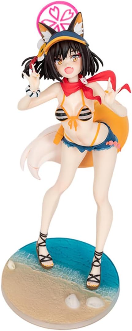 Blue Archive Kuda Izuna Swimsuits Figure 1/7 Anime Game Characters PVC Desktop Ornaments Fans Gifts 9.44IN