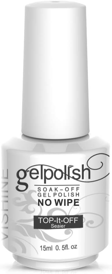 Vishine Top Coat Semi-Permanent Gel Nail Polish UV LED Soak Off 15 ml