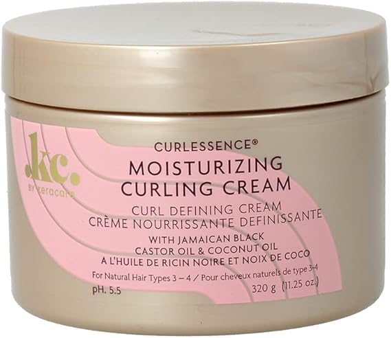 KeraCare Curl Essence Curling Cream- Reduces Frizz, Soft Hold 11.25oz