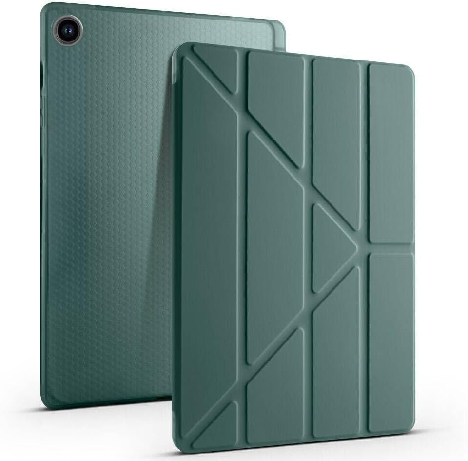 Sneezy Samsung Galaxy Tab S6 Lite 2024 P620 10.4 Inch Compatible Smart Case Khaki with Foldable Pen Stand