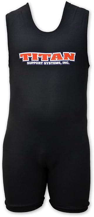 Titan Triumph Powerlifting Singlet or SoftSuit, Black