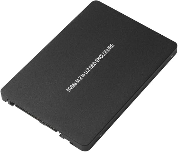 Kingwin M.2 to U.2 NVMe SSD Converter Enclosure PCIe NVMe Adapter for M-Key M.2 SSD to 2.5" U.2 (SFF-8639) Interface High-Speed PCIe 3.0/4.0 Support Aluminum Housing, Tool-Free Installation