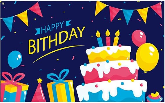 5x3ft Yellow Lightning Birthday Party Backdrop Bday Photography for Baby Shower Boy Girls Happy Birthday Party Decorations Photo Booth Banner