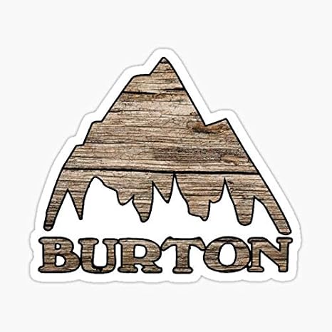 Burton Wood Look Sticker - Auto, Wall, Laptop, Cell, Truck Sticker for Windows, Cars, Trucks