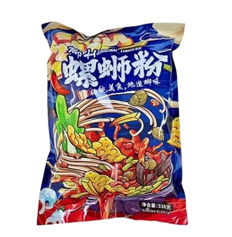 Luosifen. Instant rice noodles. Authentic specialty. Luosifen from Liuzhou. Convenient instant snail rice noodles. Sour and spicy rice noodles. Bagged. 338g/bag.