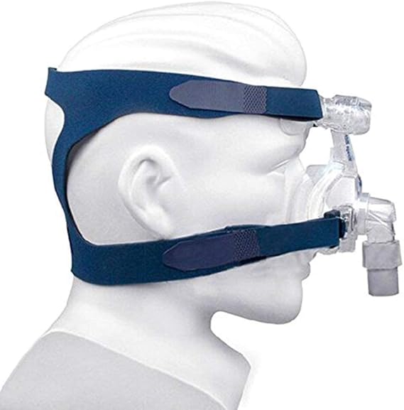 CPAP Headgear Replaces Universal Ultralight Comfort Gel Full Mask Replacement Part Breath Machine Head Band Fit for Respironics Resmed Resmart Without Clips, Blue