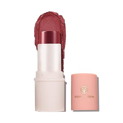 YOUNG VISION Blush Stick, PuttyCream Makeup Blush, Multi-Use Lip And Cheek Tint, Lightweight, Matte Finish, Easy to Blend, 8054-12