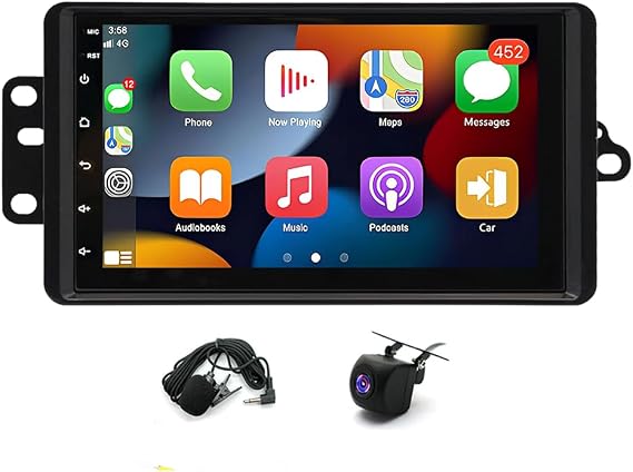 7" 4GB+64GB Car Stereo for Chevy Silverado/Tahoe & GMC Sierra/Yukon 2003 2004 2005 2006 2006 Fit for w/Wireless Car Play & Android Auto,GPS,AHD Camera, Split Screen