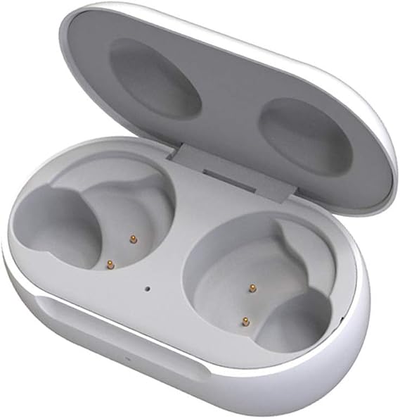 Charging Case for Samsung Galaxy Buds/Buds+ (R170/R175) Earbuds (White) | Replacement Portable Charger Case Cover Dock Cradle for Galaxy Buds/Buds+ SM-R170/R175 (Black)