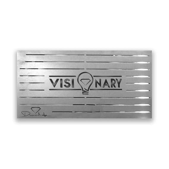 Visionary Magnetic Station Pad,Silver and Black,15 Inch x 8 Inch