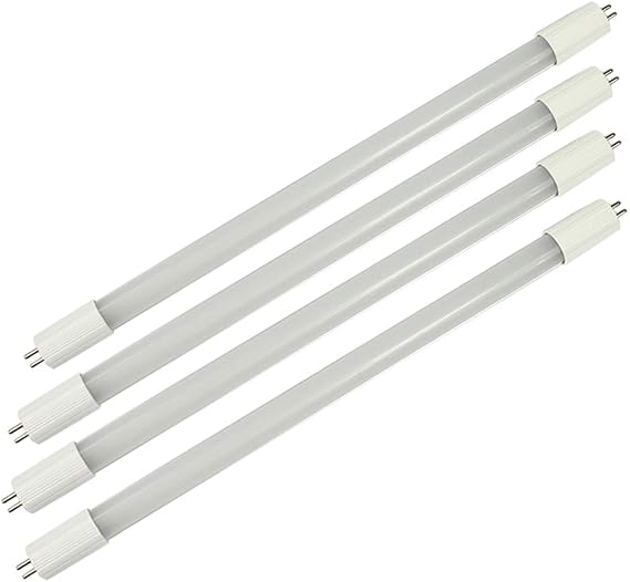 Led Tube Light T5 12"4W 110V AC 400LM 3000K, Perfect F8T5 Florescent Tube Replacement for Your Under-Cabinet Lights(for Home Use,Warm White, 4Pack)