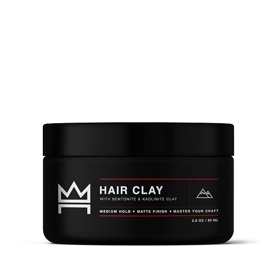 Hair Craft Co. Clay Pomade 2oz - Shine-Free Matte Finish - Medium Hold/Natural Look Clay Base [Super Dense], Stylist Approved Ideal for Textured, Thickened & Modern Styles Unscented