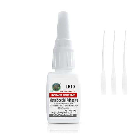 Super Glue for Metal, Instantly Strong Adhesive for Stainless Steel, DIY Craft, Aluminum Alloy, Iron, Metal Parts or Tools, Automotive Repair, Sculptures - Clear, Waterproof, Heat-Resistant