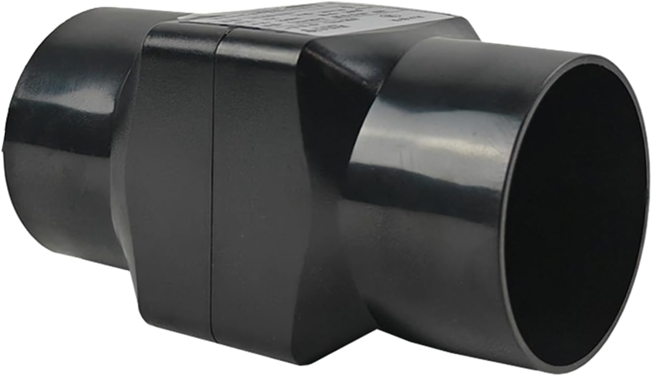 Pipe Fan, ↔2.0 inches 50 mm, Small Duct Fan, Exhaust Fan, 110 V, Quiet, Booster Fan Duct, 110 V, Air Flow: 36 m³h, Energy Saving, Exhaust Fan, Intermediate Mount - Black