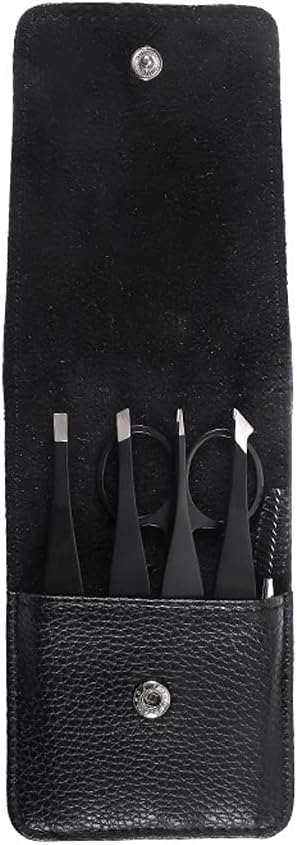 6 Pcs/Set Full Size Eyebrow Tweezers Women for Eyebrow/Hair Removal Professional Eyebrow Tweezers Kit Precision Tweezers Set (Color : A) (B)