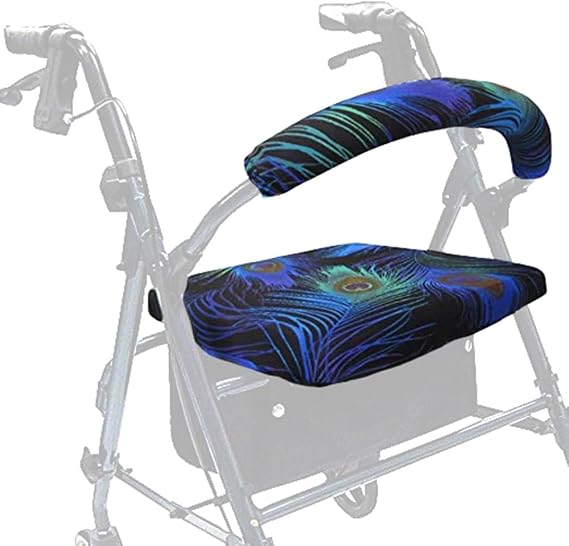 Crutcheze Rollator Seat & Backrest Cover, Walker Decorative Accessories