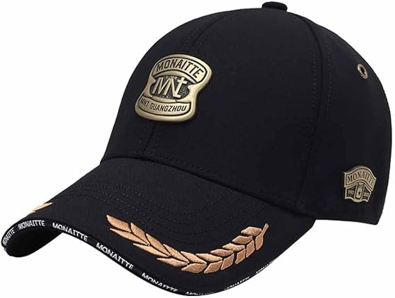 Baseball Cap, Black, Adjustable Hats for Men Trucker Hat