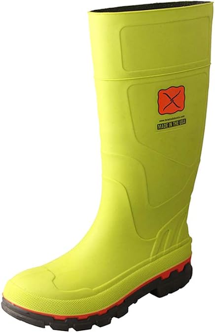TWISTED X Men's Work 14" Steel Toe Mud Boot, Green, 12 Medium