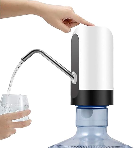 Demijohn Pump Rechargeable Single Motor Automatic Demijohn Water Pump: Easy Rechargeable, Portable and Hygienic Water Distribution Solution with USB High QUALITY BPA FREE