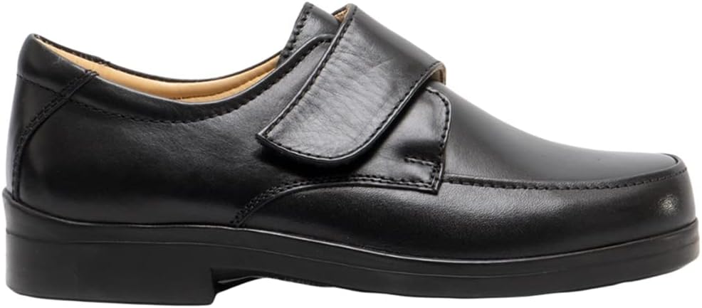 Roamers Mens Extra Wide Fitting Touch Fastening Casual Shoes (9 UK) (Black)