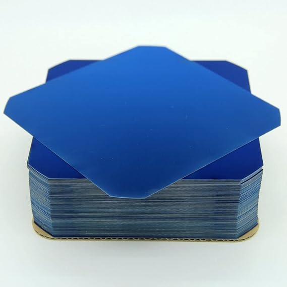 Flexible Solar Cells E60 C60 5x5 3.6W Monocrystalline Cells for DIY Panels (4, +2 Busbars Per Cell)