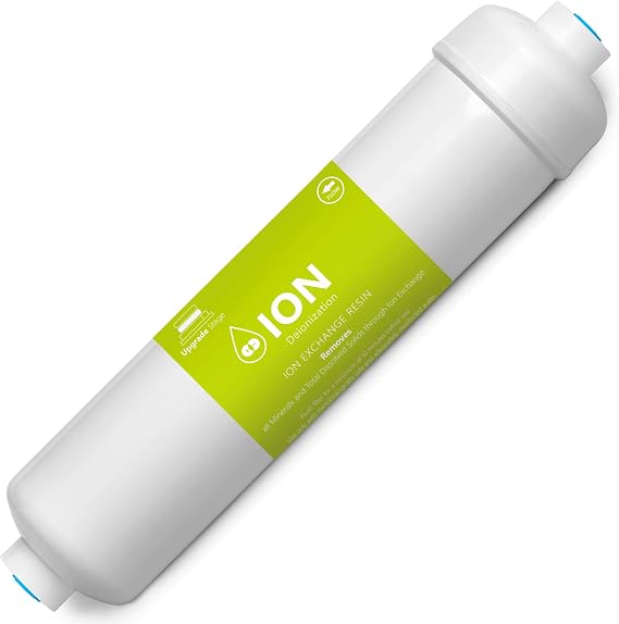 Express Water Deionization Water Filter Replacement, 10 Inch DI Purifier | Fits Under Sink and Reverse Osmosis Systems, Reduces Up to 99.99% Impurities, Ideal for Cooking and Aquariums
