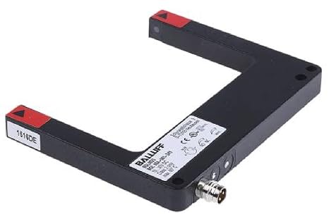 Balluff BGL0023, Sensor, Slot, 80mm Width, 54mm Depth, Red Light, PNP, LO/DO, M8
